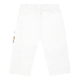 Moschino Pantalone Tinta Unita con Elastico In Vita per Neonato MUP05CXN BIANCO MOSCHINO 