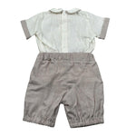 Pure Firenze Completo 2 Pezzi Camicia-Bermuda  per Neonato PC03308 BEIGE PURE FIRENZE 