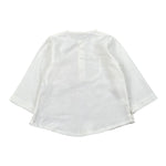 Babyvip Camicia Tinta Unita con Bottoni In Contrasto per Neonato T1345 BIANCO BABYVIP 