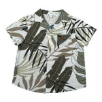 Lalalu' Camicia Tinta Unita Mezza Manica con Fantasia per Neonato CML350PBX BIANCO LALALU' 