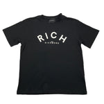 JOHN RICHMOND t-shirt girocollo tinta unita con stampa in contrasto Nero per Bambino RBA25188TS NERO JOHN RICHMOND 