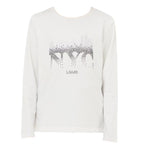 LIU JO shirt girocollo tinta unita con stampa Bianco per Bambina GF4156 BIANCO LIU JO 