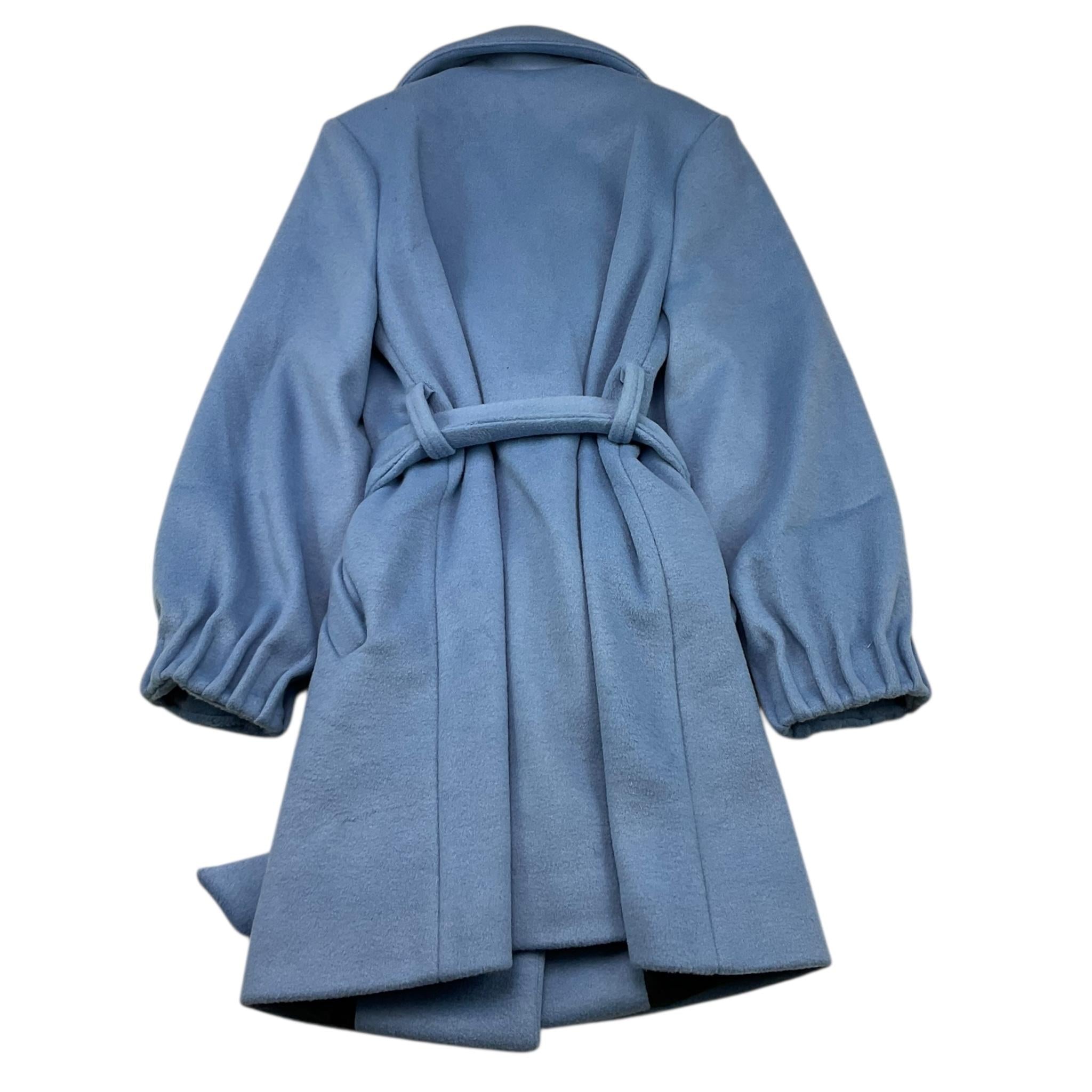 NAICE cappotto tinta unita doppiopetto Azzurro per Bambina 231084 AZZURRO NAICE 