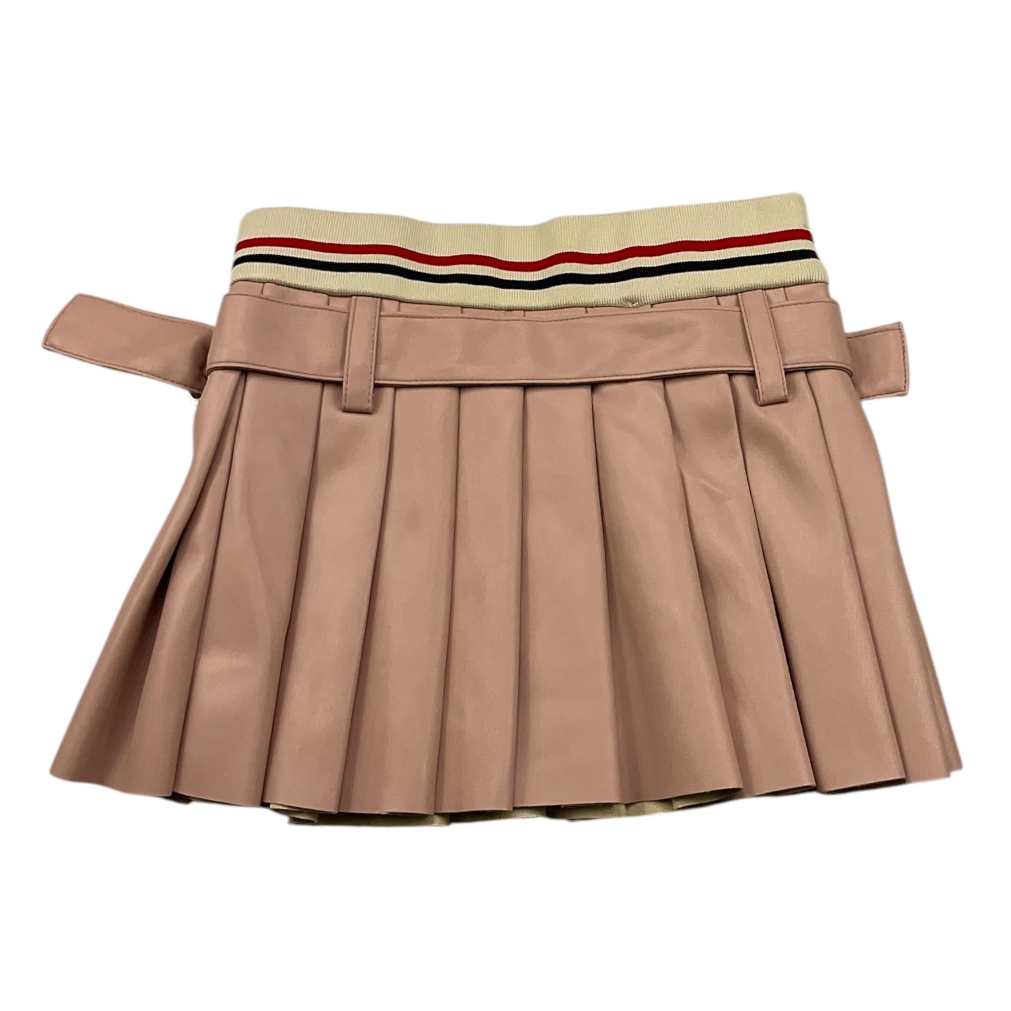 TRUSSARDI gonna tinta unita in ecopelle Rosa per Bambina TGA25058GO ROSA TRUSSARDI 