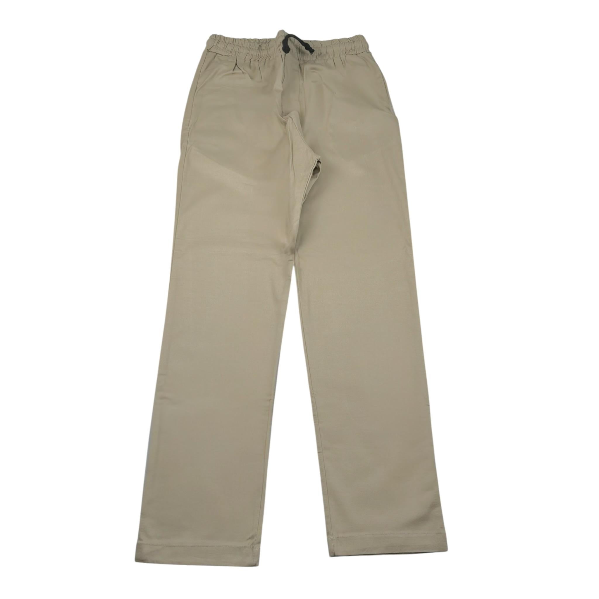 Numbers Pantalone tinta unita con Elastico In Vita Beige per Bambino 0524 BEIGE NUMBERS 