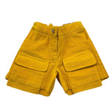 SIMONETTA short tinta unita con girovita regolabile Giallo per Bambina BKUXV035 GIALLO SIMONETTA 