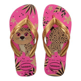 Havaianas Flip-Flops, einfarbig mit Fuchsia-Muster für Mädchen