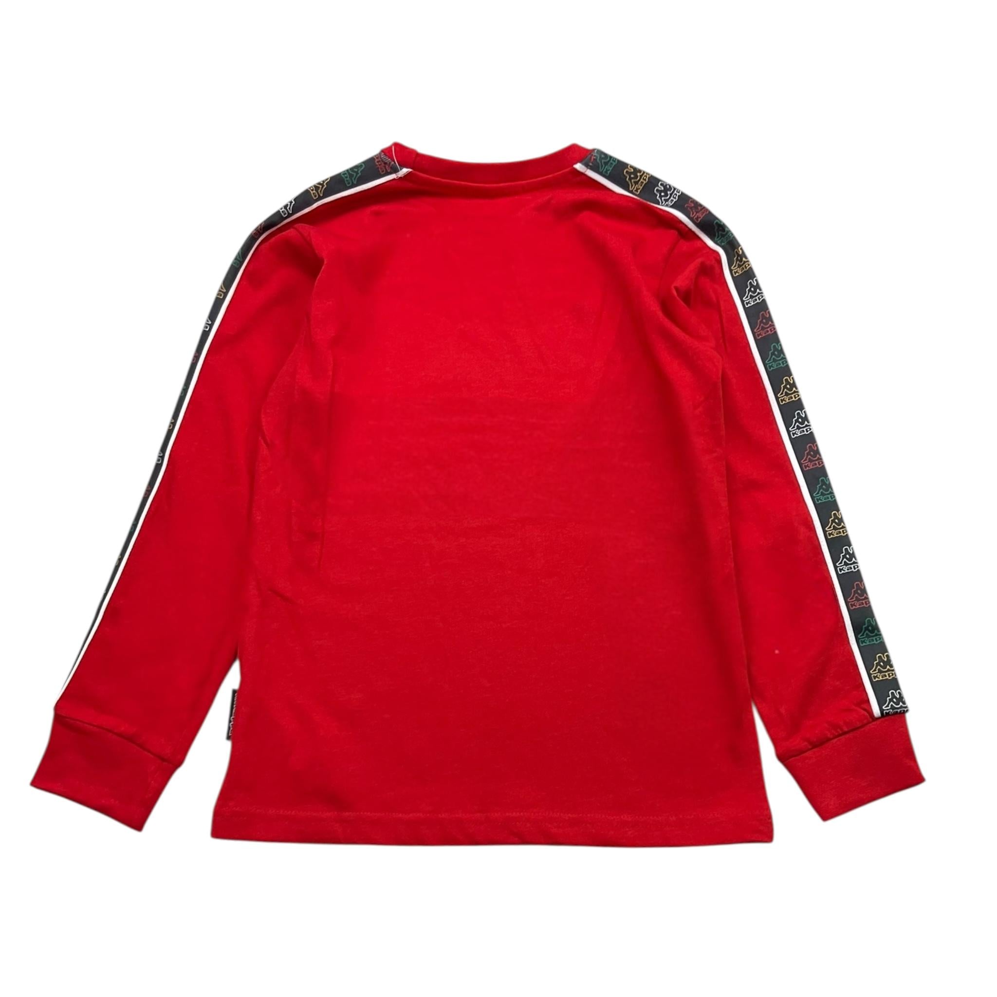 KAPPA shirt girocollo tinta unita con stampa Rosso per Bambino 371V8ZW ROSSO KAPPA 
