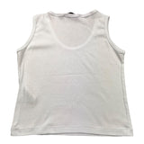 I'M Brian Einfarbiges Tanktop mit Rundhalsausschnitt in Weiß für Babys