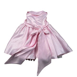 A' La Page Abito Mezza Manica Tinta Unita con Fiocco E Colletto per Bambina ANGELITEJ ROSA A' LA PAGE 