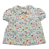 Ilfarobimbi Camicia Mezza Manica tinta unita Fantasia Floreale Bianco per Neonata IFB40105N BIANCO ILFAROBIMBI 