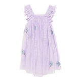 Stella Mccartney Abito Giromanica Tinta Unita In Tulle per Bambina TW1E42 LILLA STELLA McCARTNEY 