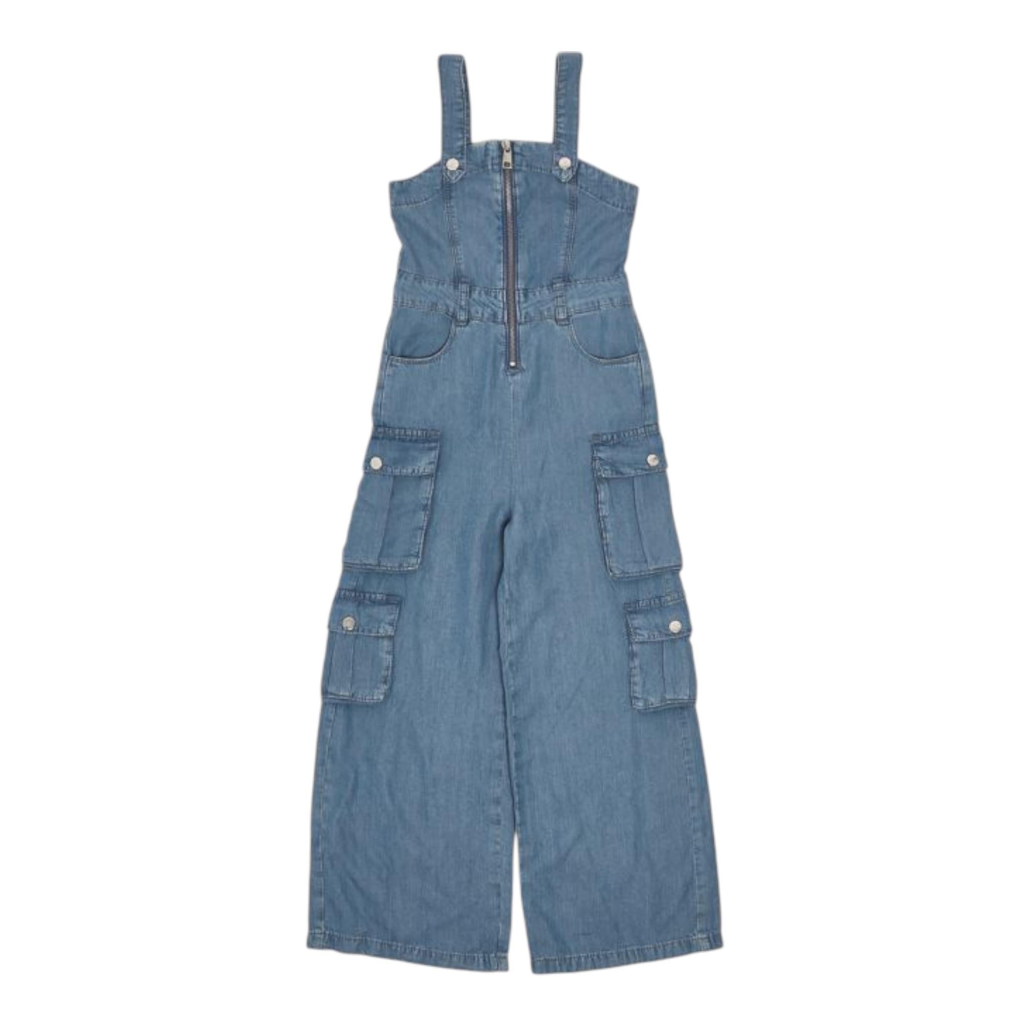 Liu Jo Tuta Intera In Denim con Zip Blu per Bambina GA5101XX BLU LIU JO 