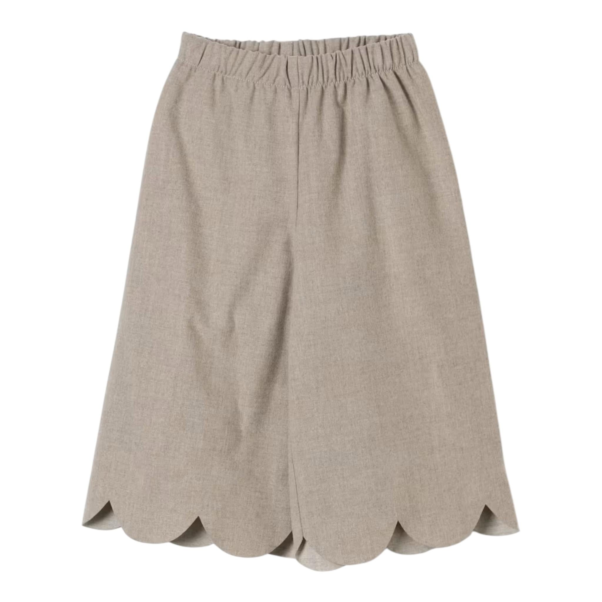 IL GUFO pantalone modello palazzo tinta unita con elastico in vita Beige per Bambina A24PL414W0003 BEIGE IL GUFO 