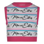 Marc Ellis Top Giromanica tinta unita con Stampa Bianco per Bambina JMJTP01201X BIANCO MARC ELLIS 