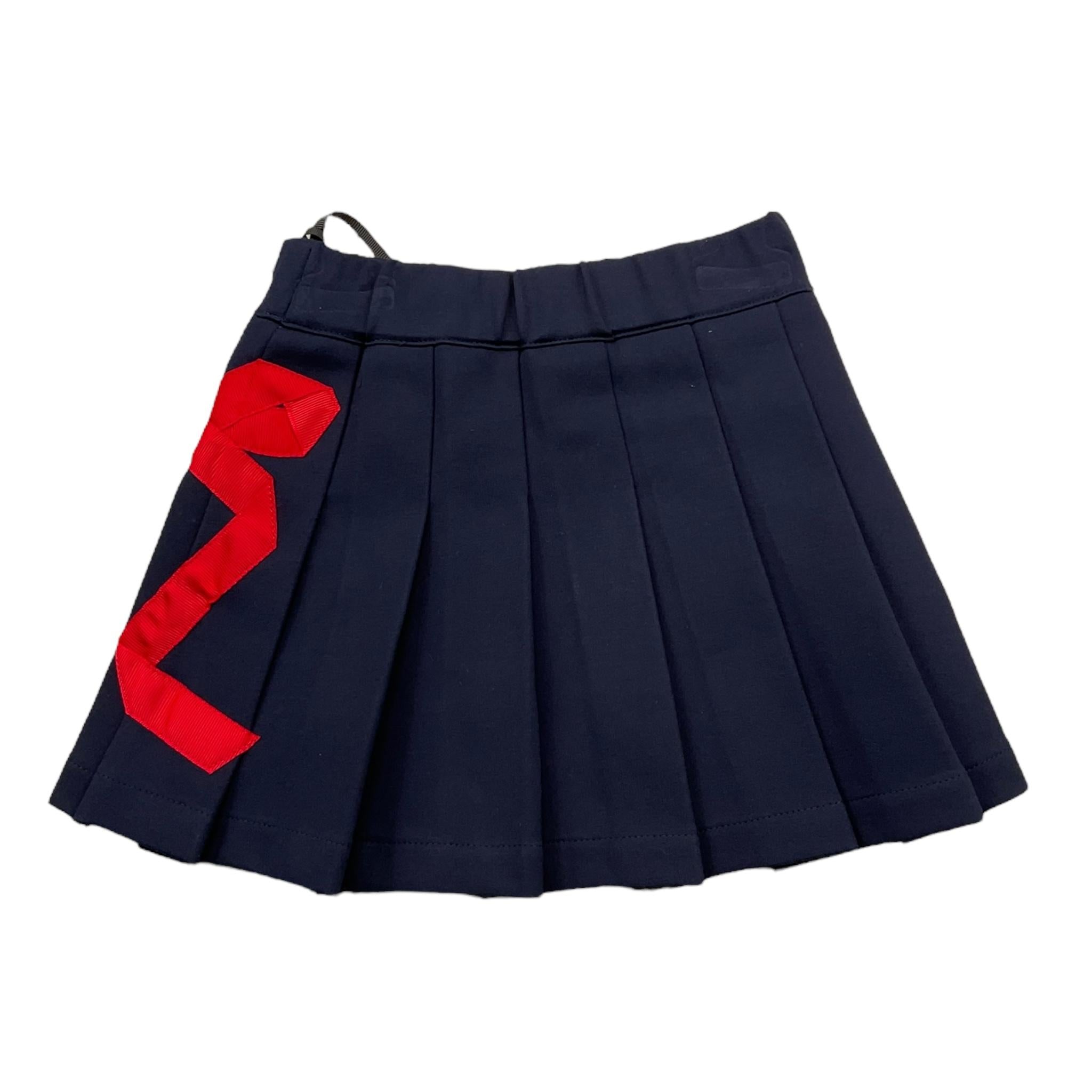 TRUSSARDI gonna tinta unita con fiocco Blu per Neonata TIA25212GO BLU TRUSSARDI 