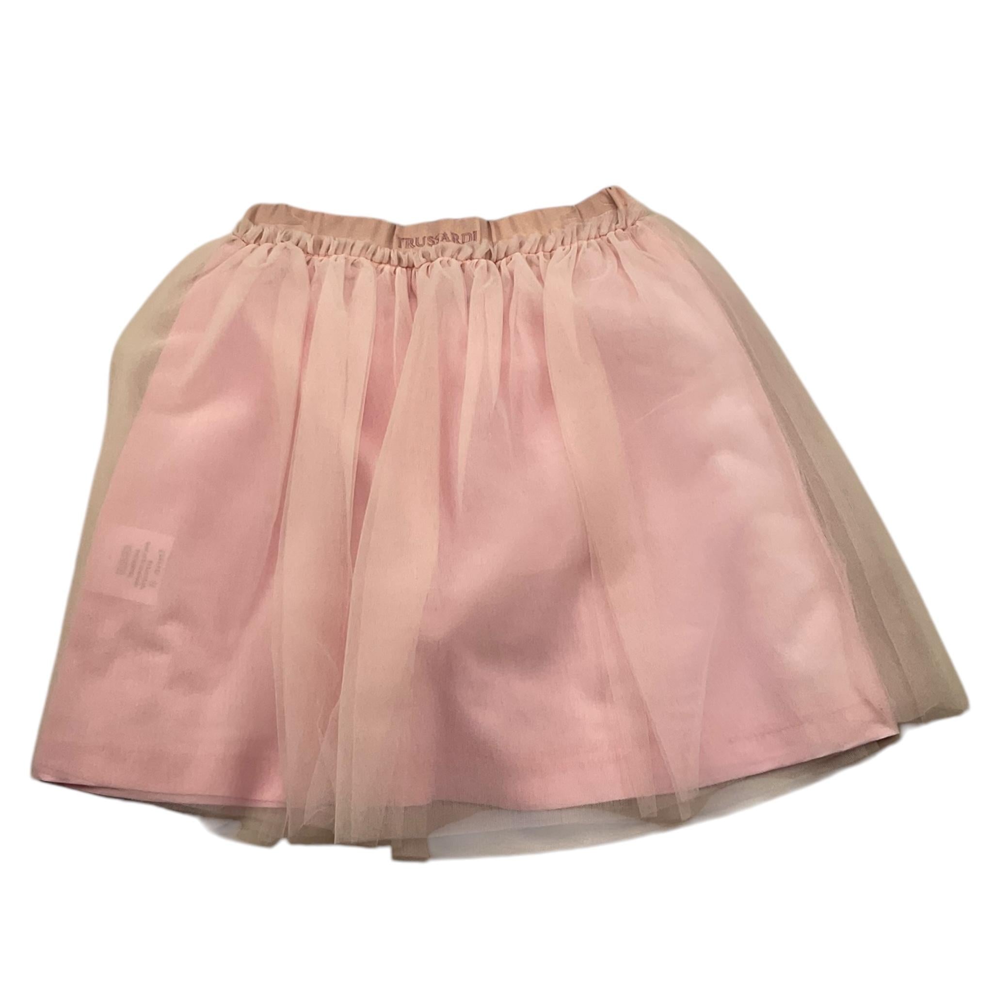 TRUSSARDI gonna tinta unita con tulle Rosa per Bambina TGA25088GO ROSA TRUSSARDI 
