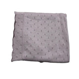 Wedoble Coperta Tinta Unita con Ricami per Neonata V2505306A LILLA WEDOBLE 