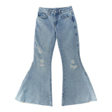 Liu Jo Jeans A Zampa Tinta Unita con Girovita Regolabile per Bambina GA5213 AZZURRO LIU JO 