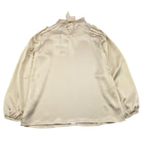 NAIDA camicia manica lunga tinta unita Avorio per Bambina NACA128 AVORIO NAIDA 