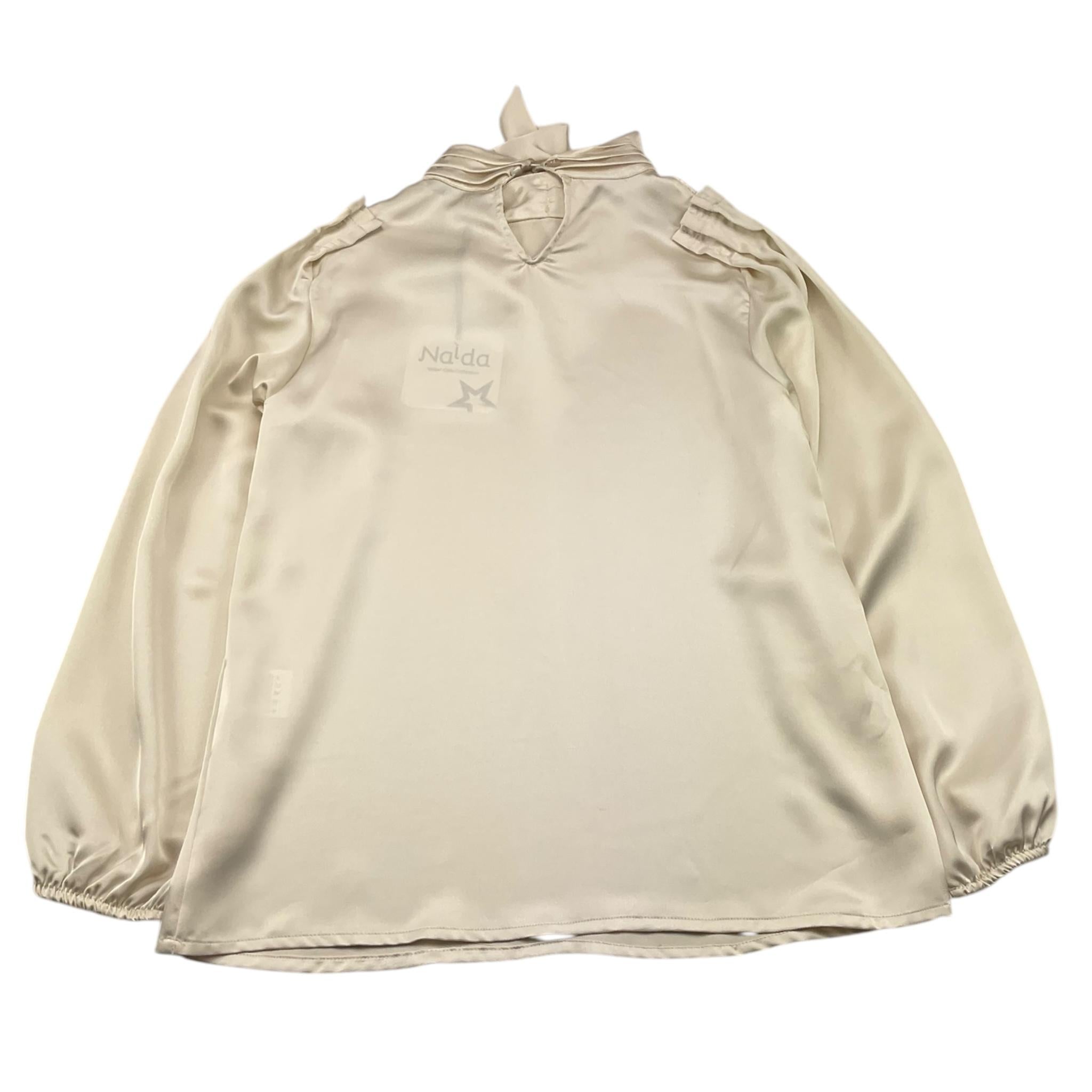 NAIDA camicia manica lunga tinta unita Avorio per Bambina NACA128 AVORIO NAIDA 