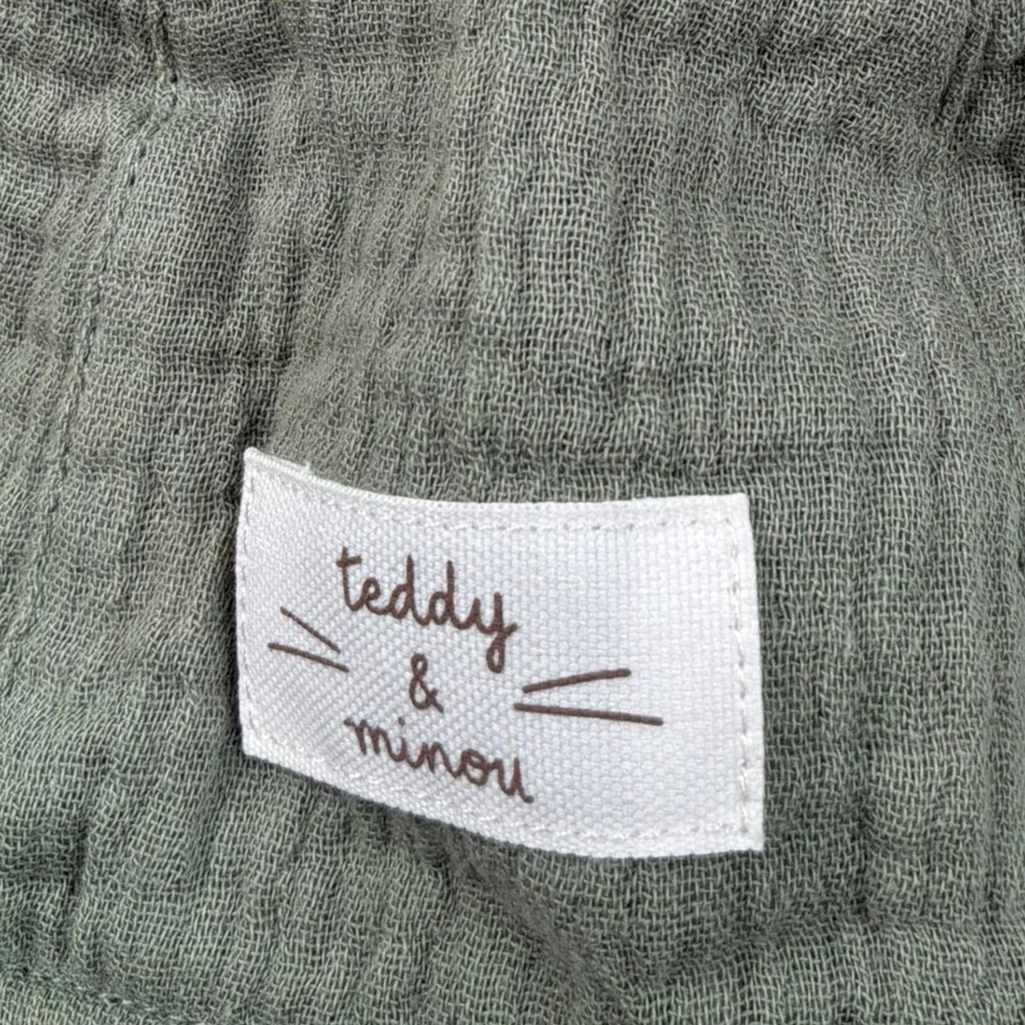 Teddy E Minou Cappello Tinta Unita Modello Pescatore per Neonato E25AC029C0070 VERDE TEDDY E MINOU 