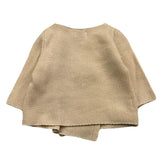 Cnd Strickjacke Einfarbig Creme Für Baby Mädchen