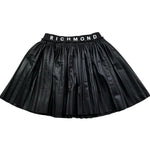 John Richmond Gonna Tinta Unita In Ecopelle per Bambina RGP26067GO NERO JOHN RICHMOND 