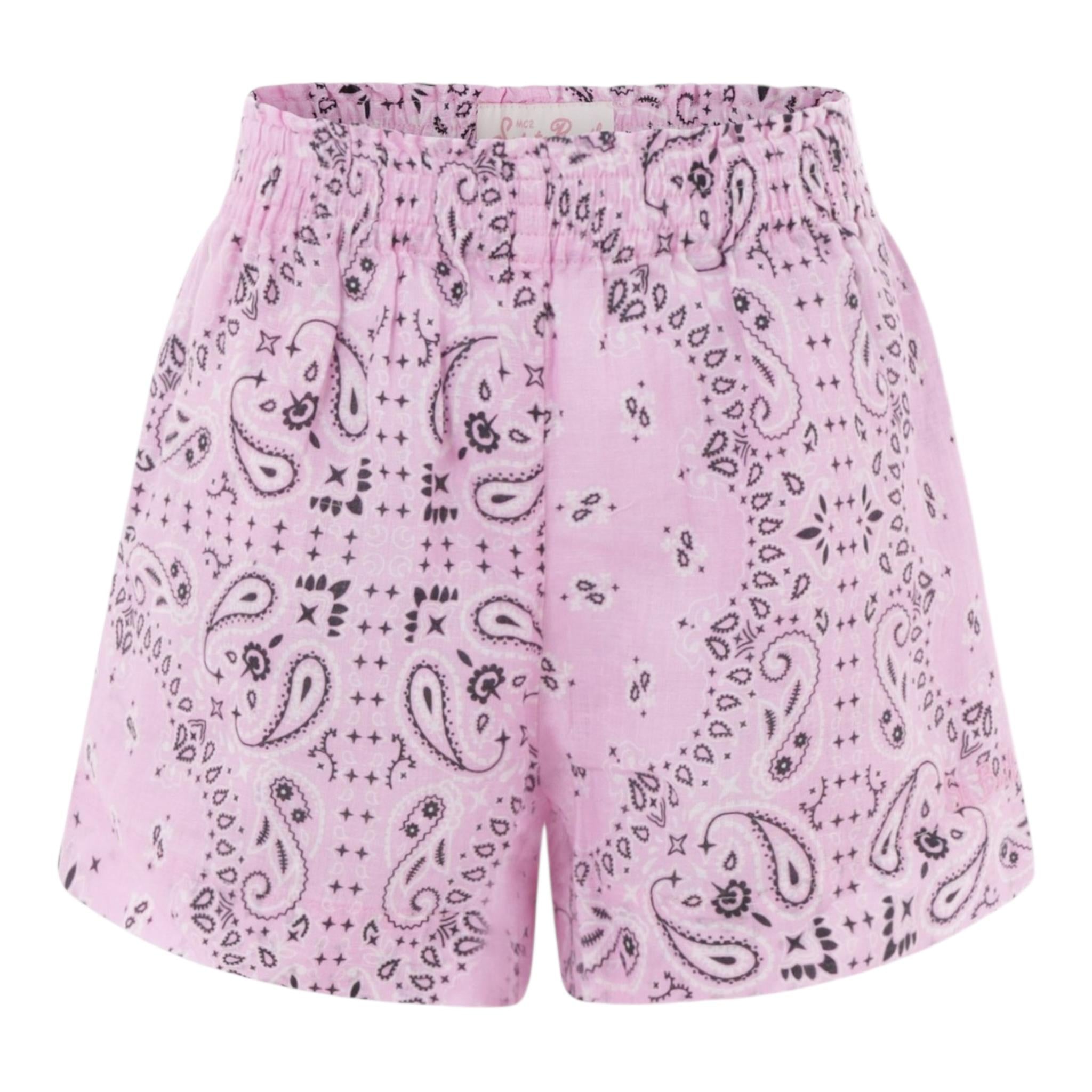 Saint Barth Short Tinta Unita Stampa Fantasia per Bambina MEA001049 ROSA SAINT BARTH 