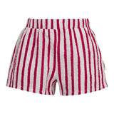 Dou Dou Shorts Bicolore con Fantasia A Righe per Bambina DW6Q39XX BIANCO DOU DOU 