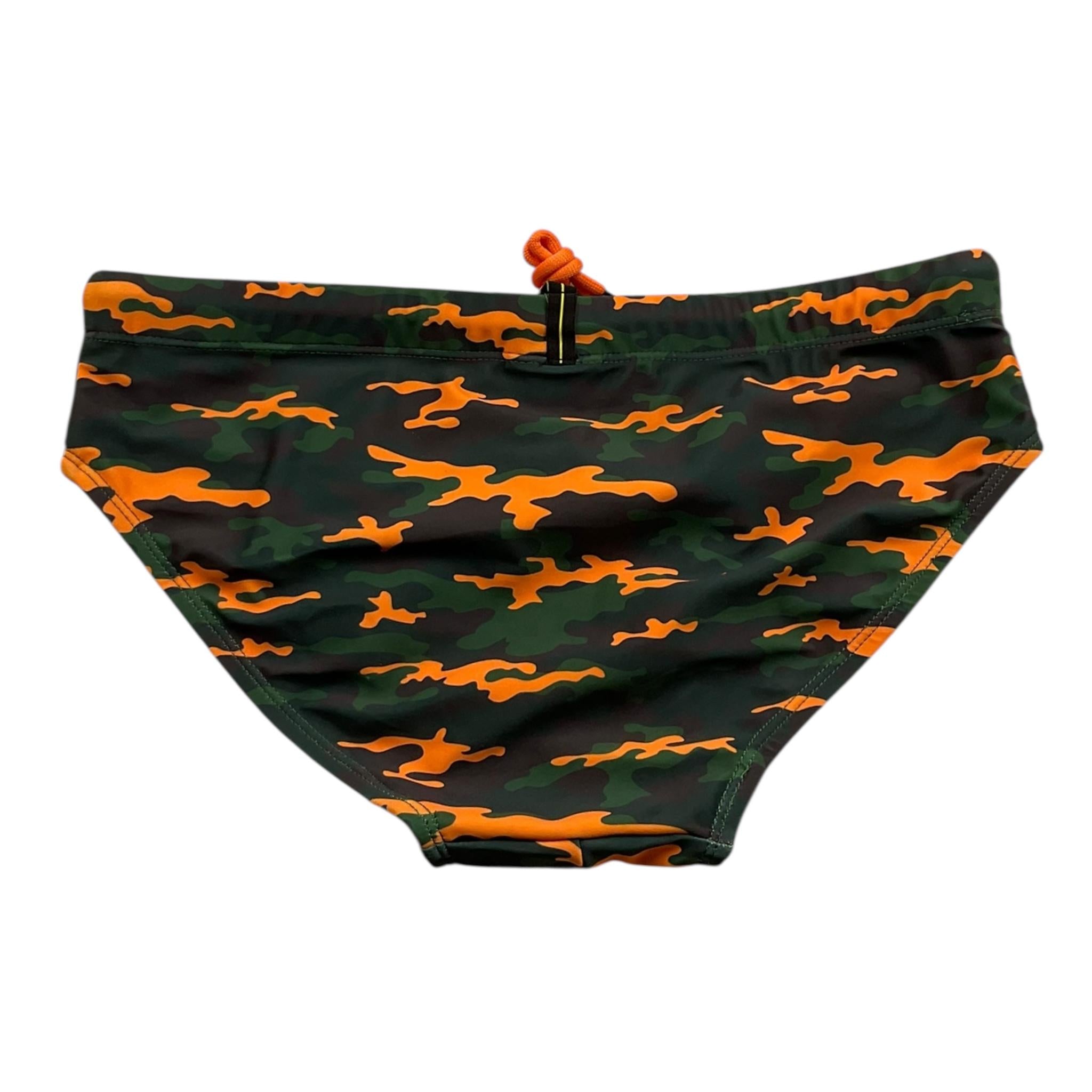 F**K Costume Modello Slip Tinta Unita con Stampa Militare per Bambino FJ234079U VERDE F**K 