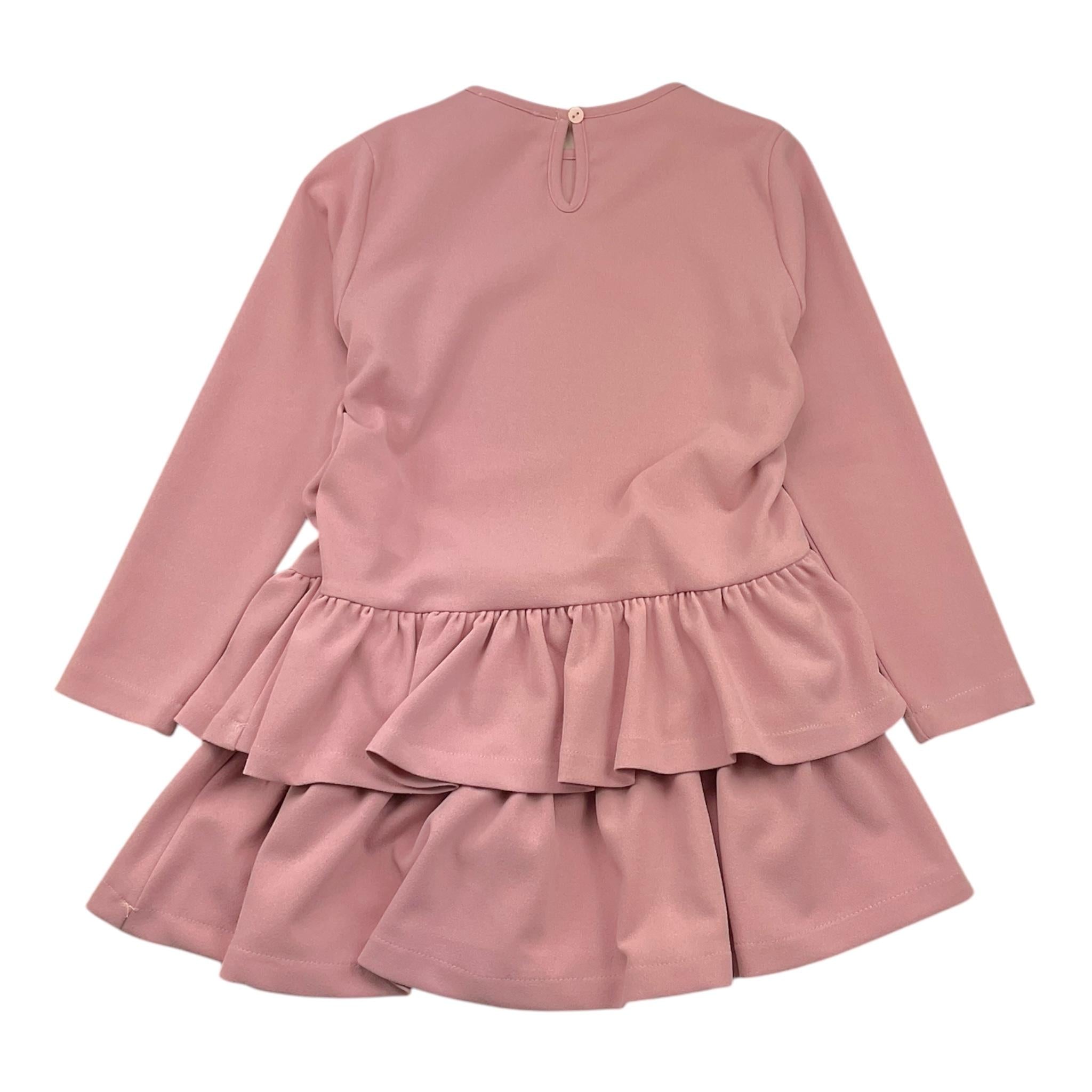 MEILISA BAI abito girocollo tinta unita Rosa per Bambina FL5899 ROSA MEILISA BAI 