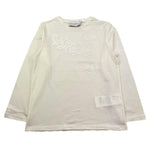 ERMANNO SCERVINO shirt girocollo tinta unita con ricami Bianco per Bambino SFTS001 BIANCO ERMANNO SCERVINO 