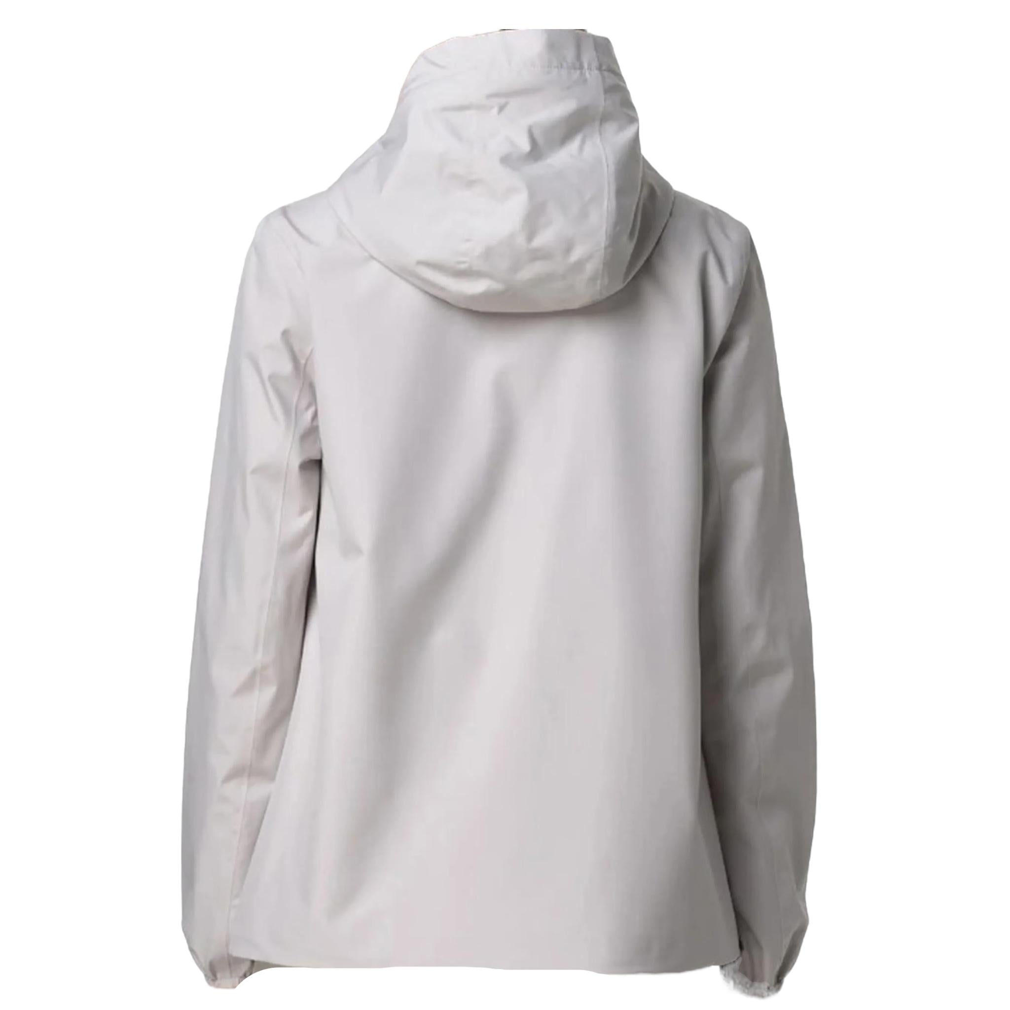 K-Way Giubbino Tinta Unita con Zip E Cappuccio per Bambino K41335W GRIGIO K-WAY 