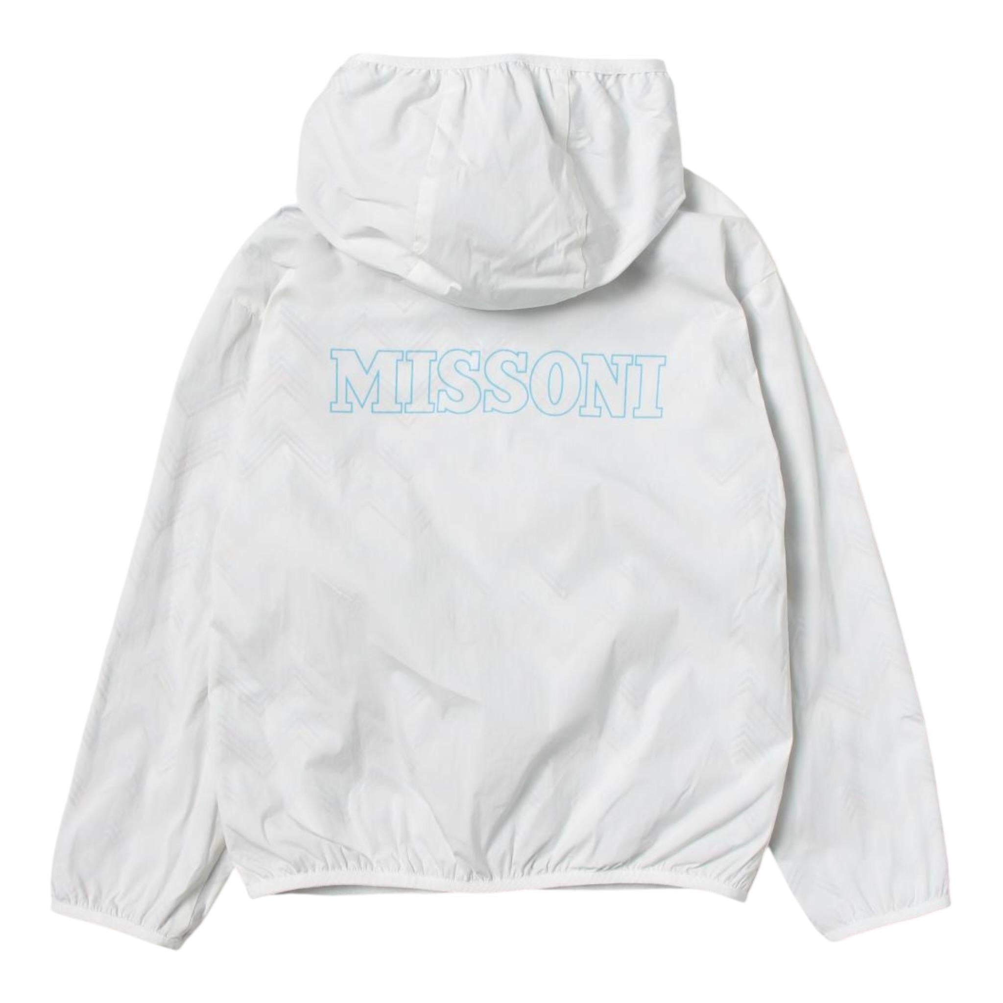 Missoni Giubbino Tinta Unita Stampa Fantasia Reversibile per Bambino MS2P17 BIANCO MISSONI 