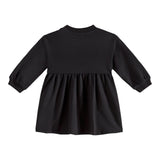 MOSCHINO abito manica lunga tinta unita cn stampa in contrasto Nero per Bambina MDV0BLJXX NERO MOSCHINO 