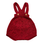 WEDOBLE pagliaccetto tinta unita cn bretelle Rosso per Neonata I2410305 ROSSO WEDOBLE 