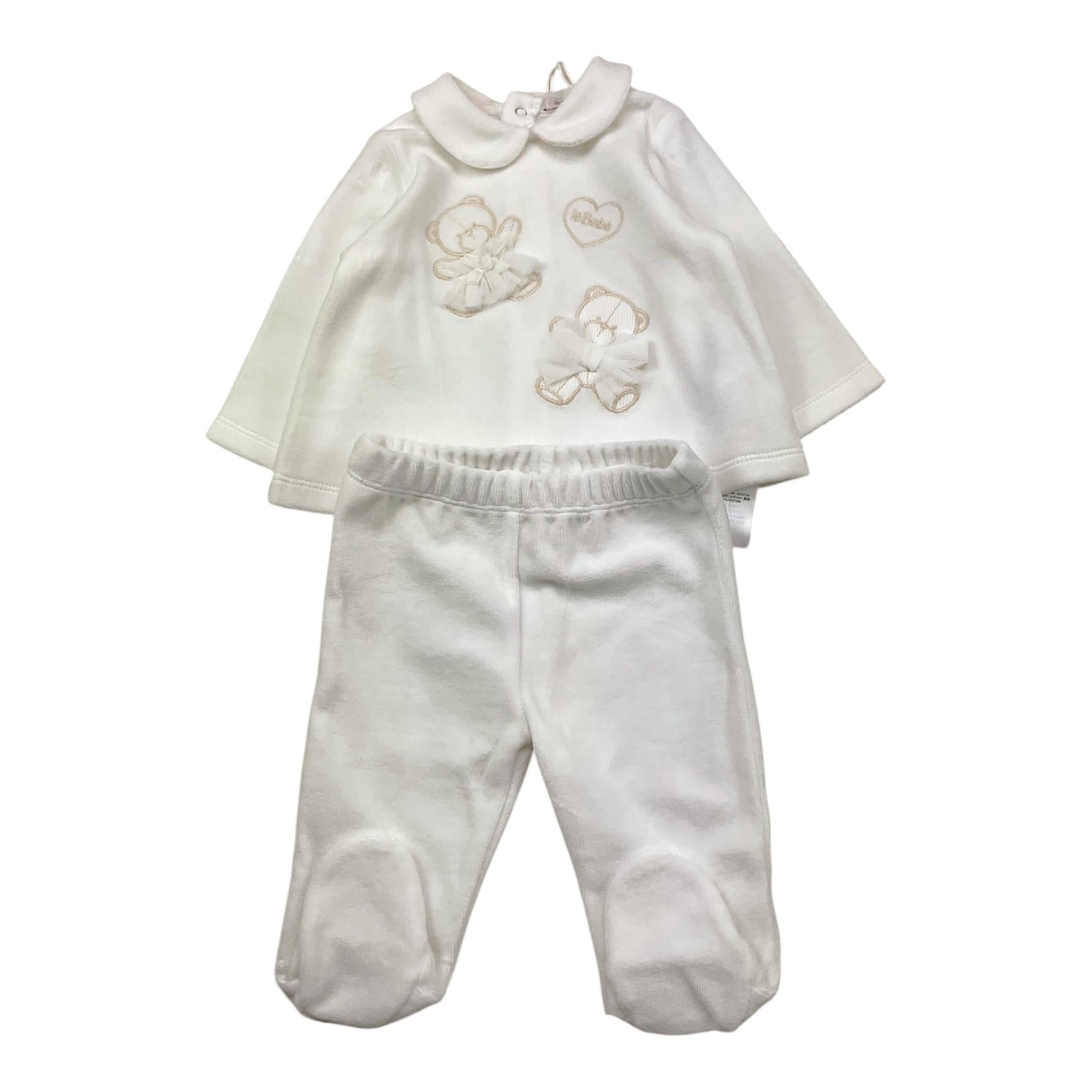 LE BEBE' completo 2pz maglia-ghettina Bianco per Neonata LBG5945 BIANCO LE BEBE' 