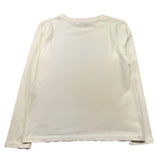 LU LU BY MISS GRANT shirt girocoll tinta unita con stampa Panna per Bambina LL3337 PANNA LU LU BY MISS GRANT 
