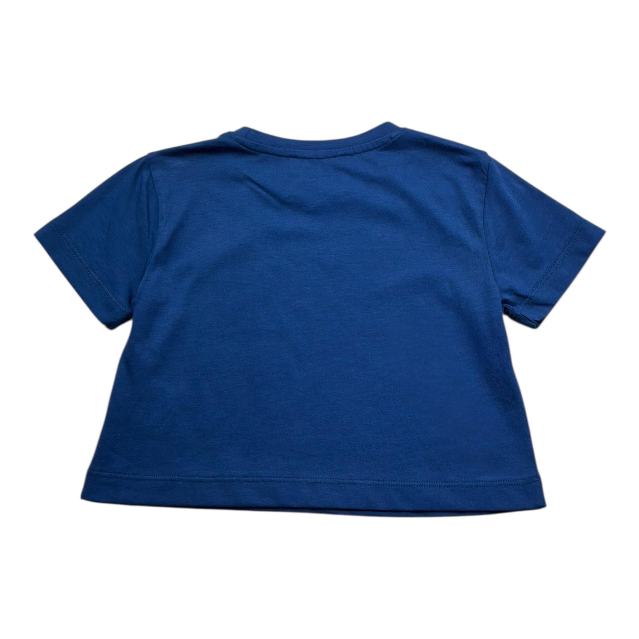 Trussardi T.Shirt Girocollo Tinta Unita con Stampa per Bambina TGP26004TSJ BLU TRUSSARDI 