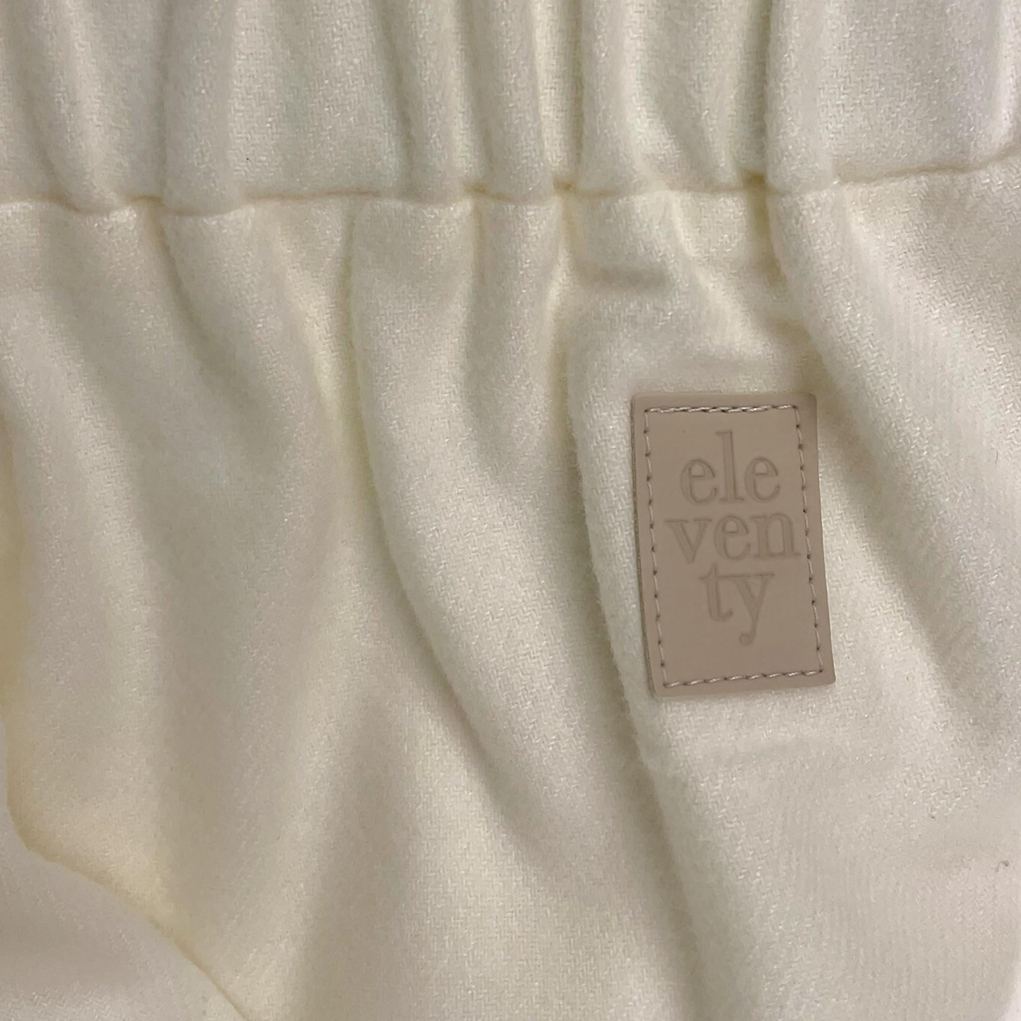 ELEVENTY pantalone tinta unita modello palazzo Panna per Bambina EV6A10 PANNA ELEVENTY 