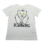 Iceberg T-Shirt Girocollo Tinta Unita con Stampa per Bambino TSICE5106JX BIANCO ICEBERG 