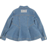 Elisabetta Franchi camicia Manica Lunga Tinta Unita In Denim per Bambina EFGB123XXX AZZURRO ELISABETTA FRANCHI 