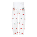 Stella Mccartney Jeans Tinta Unita con Ricami Ciliegie per Bambina TW6B800X BIANCO STELLA McCARTNEY 