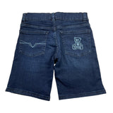 Guess Bermuda In Denim Tinta Unita con Girovita Regolabile per Bambino N5RD00D46T0 BLU GUESS 
