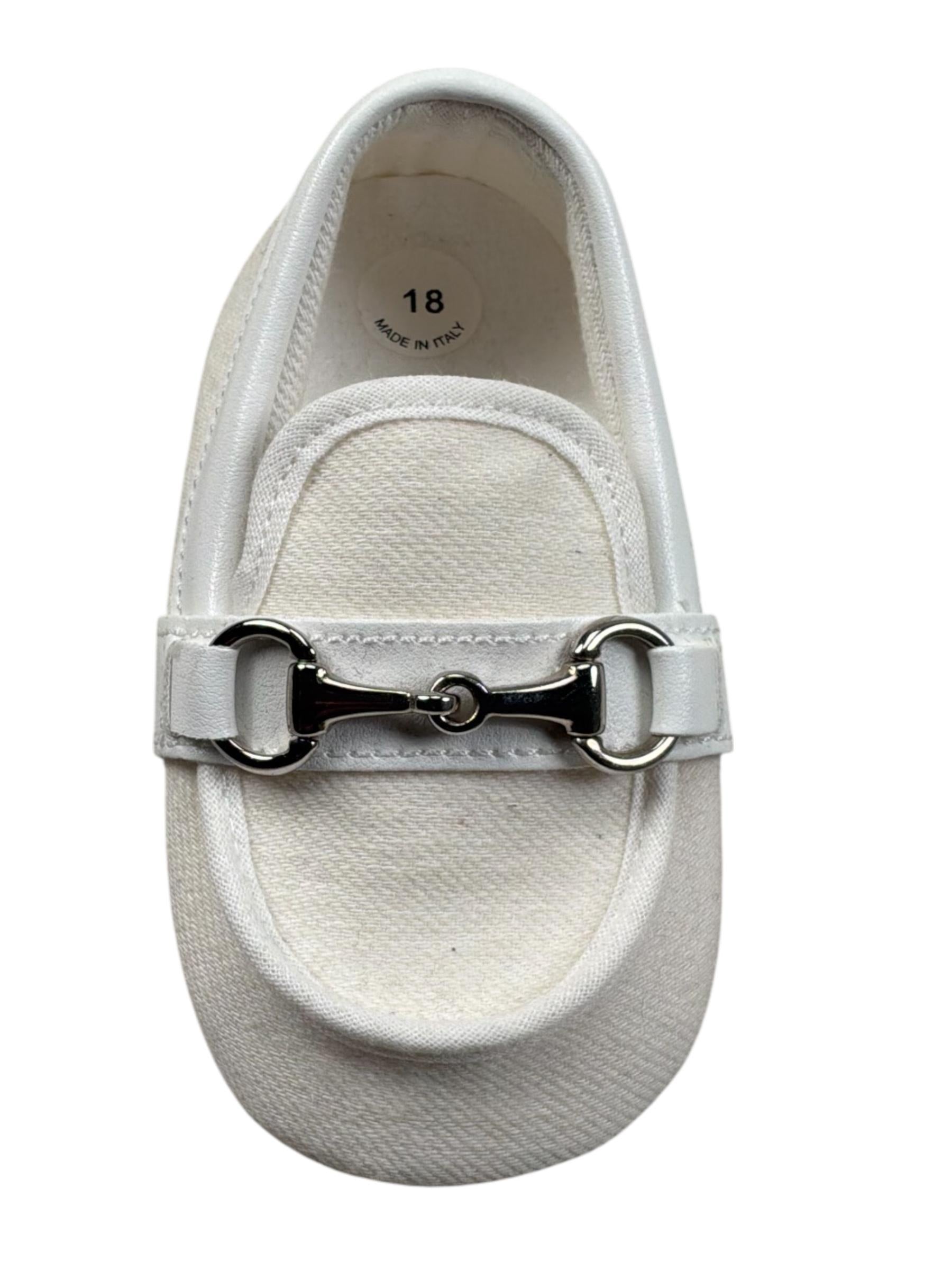 Le Bebe' Mocassino tinta unita con Applicazione Panna per Neonato LBB4591 PANNA LE BEBE' 