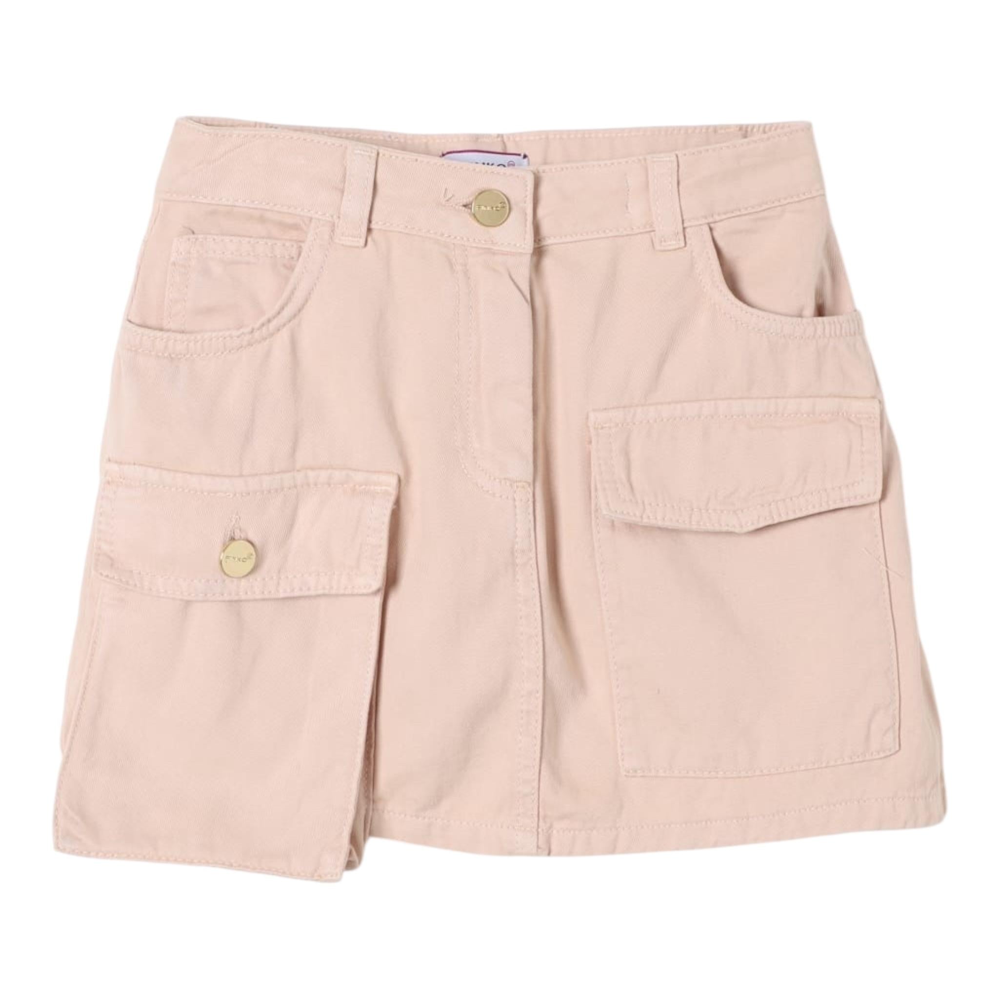 PINKO gonna tinta unita con tascone Rosa per Bambina F4PIJGSK009X ROSA PINKO 