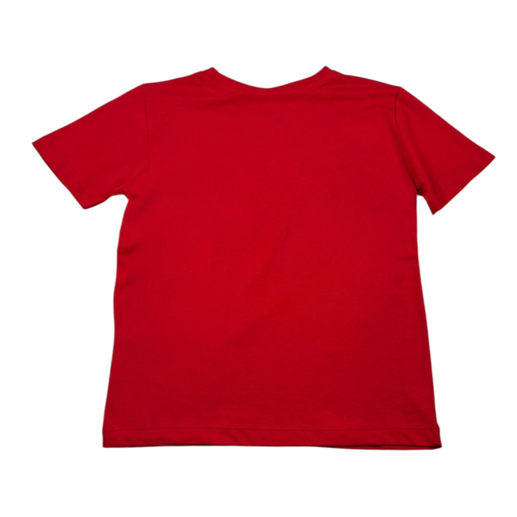 Comme Des Fuckdown T-Shirt tinta unita con Stampa Rosso per Bambino TSCD2111J ROSSO COMME DES FUCKDOWN 