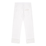 Balmain Jeans tinta unita con 5 Tasche Panna per Bambina BU6Q90 PANNA BALMAIN 