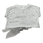 M+E' T-Shirt Girocollo Tinta Unita con Brillantini per Neonata UE1821 BIANCO M+E' 
